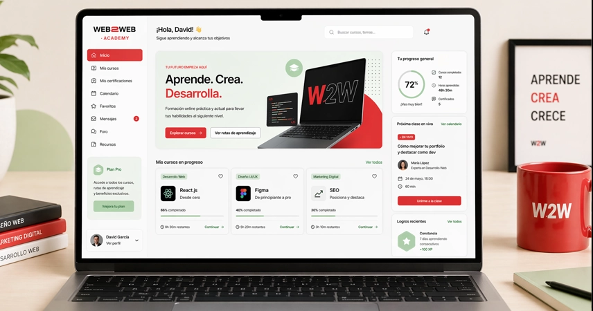 desarrollo de plataformas educativas a medida