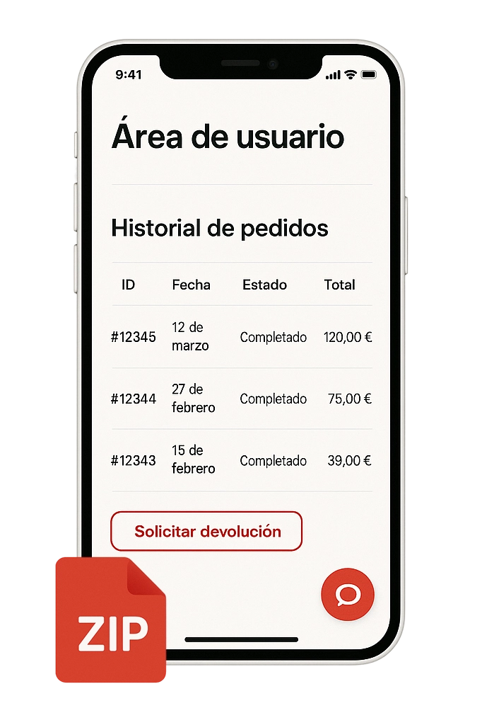 Sistema de devoluciones automatizadas en tienda online de moda flamenca