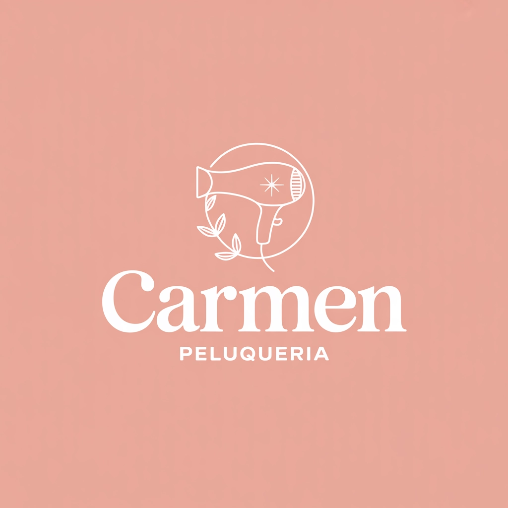 logo de peluquería diseñado para identidad visual